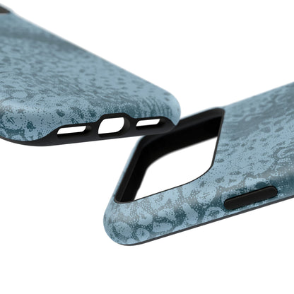 Blue Leopard MagSafe Tough iPhone Case
