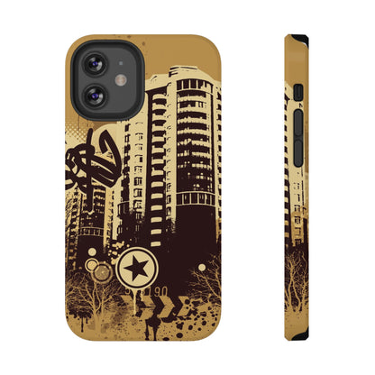 Brown City Tough iPhone Case