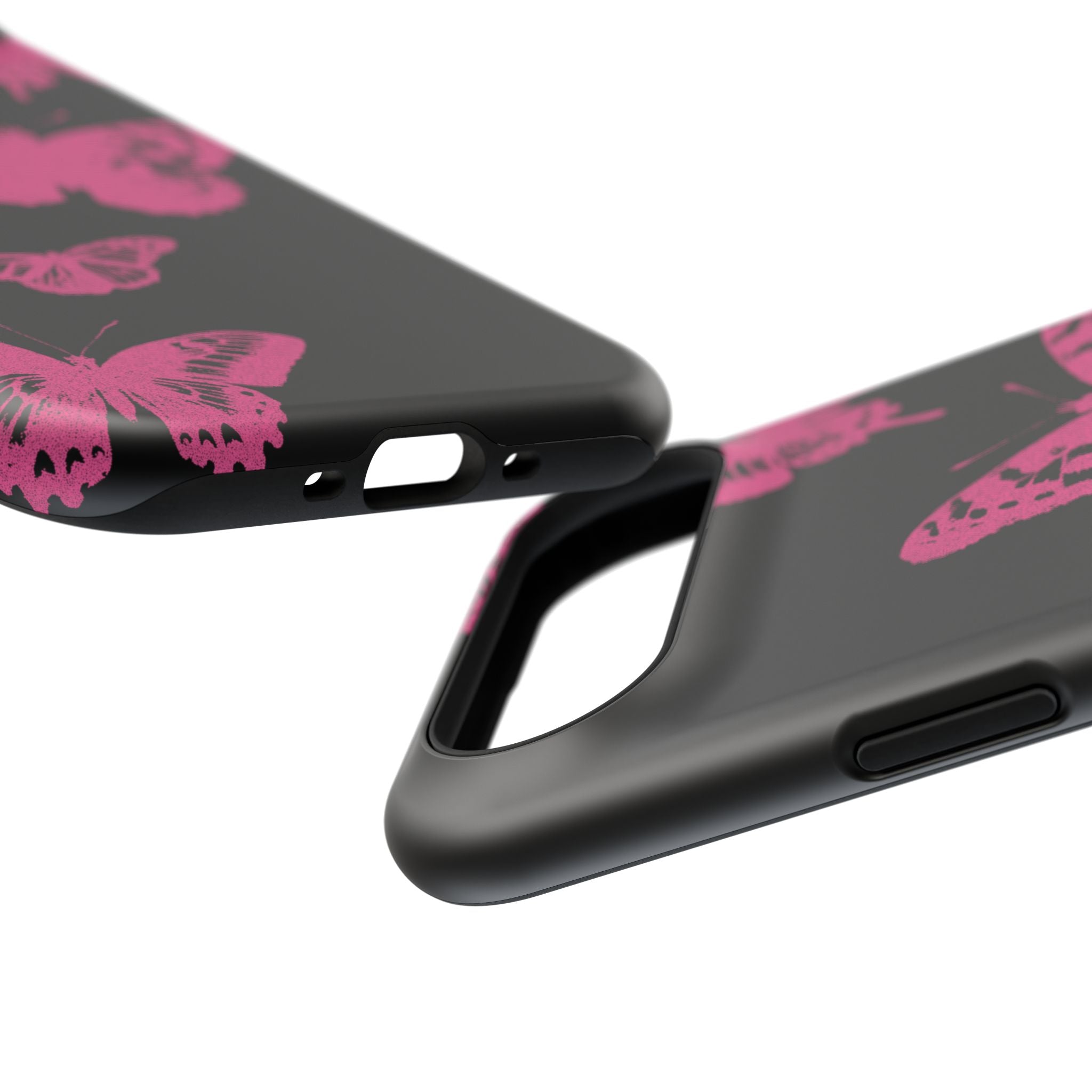 Pink Butterflies Tough iPhone Case