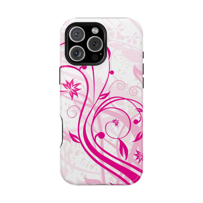 Flora Fuchsia Tough iPhone Case