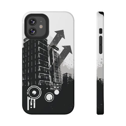 Monochrome City Tough iPhone Case