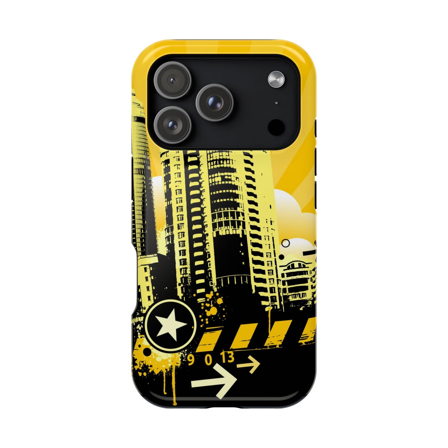 Yellow City Tough iPhone Case