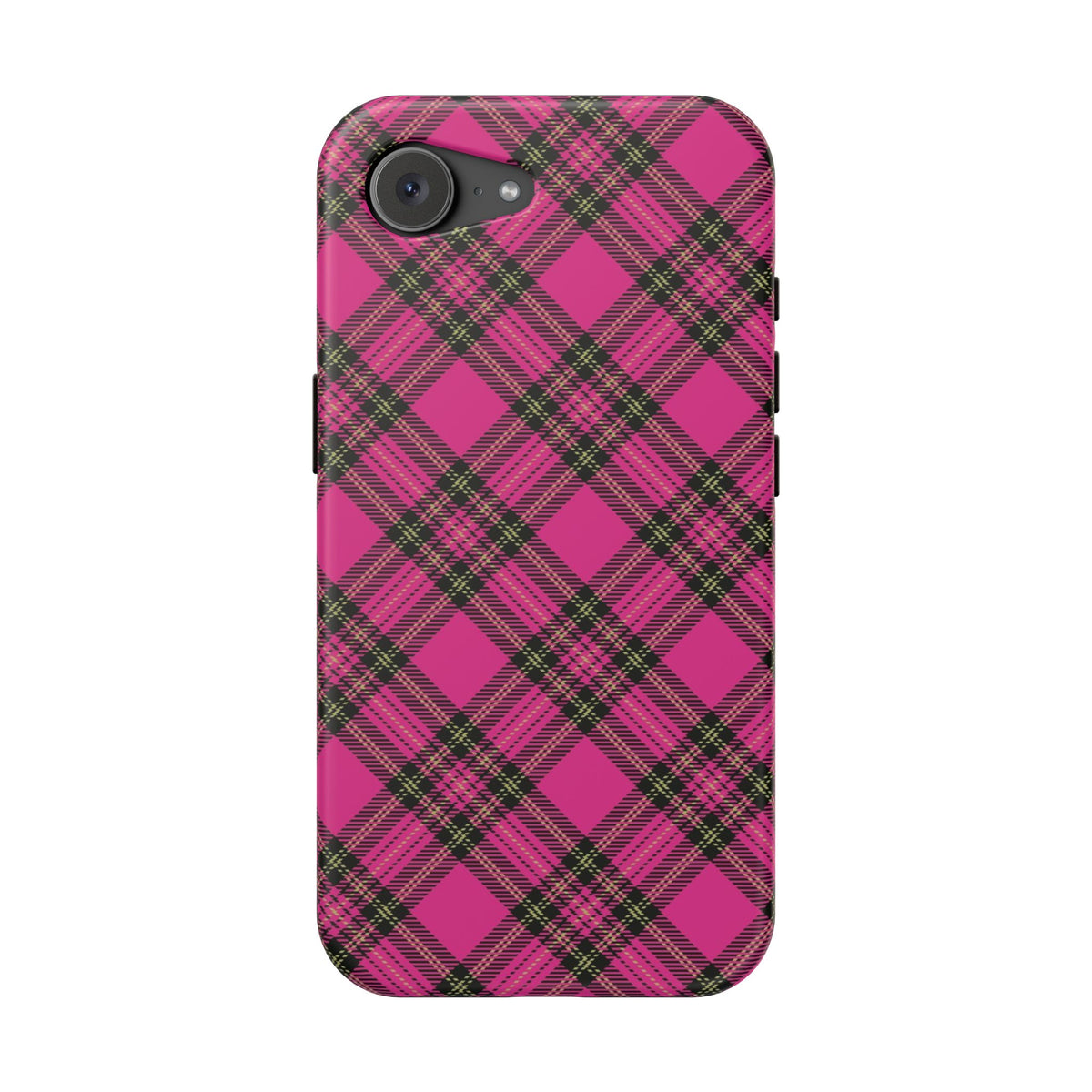 Pink Tartan MagSafe Tough iPhone Case
