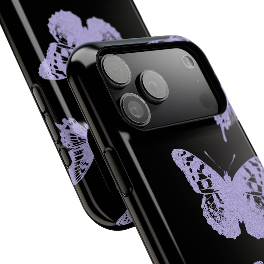Purple Butterflies Tough iPhone Case