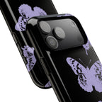 Purple Butterflies Tough iPhone Case