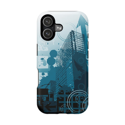 Blue Noise MagSafe Tough iPhone Case