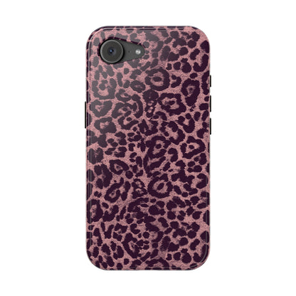 Purple Leopard MagSafe Tough iPhone Case
