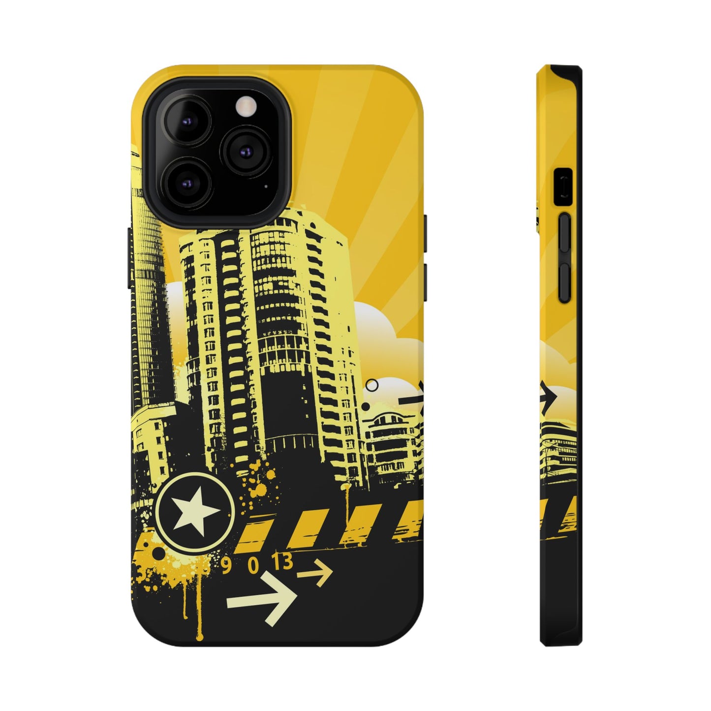 Yellow City Tough iPhone Case