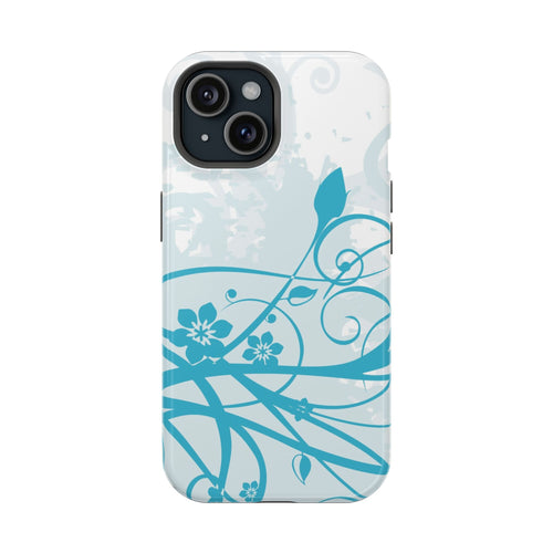 Blue Bloom Tough iPhone Case