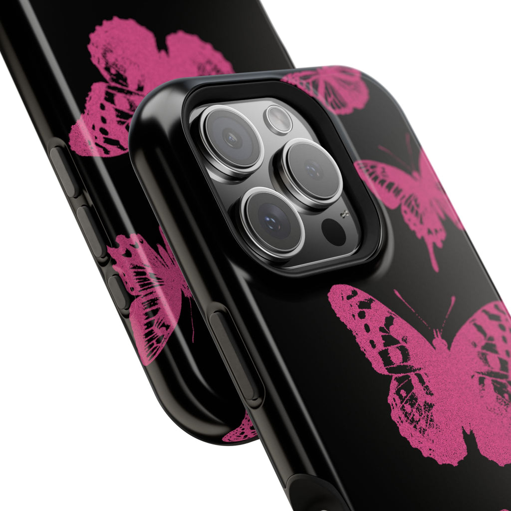 Pink Butterflies Tough iPhone Case