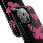 Pink Butterflies Tough iPhone Case