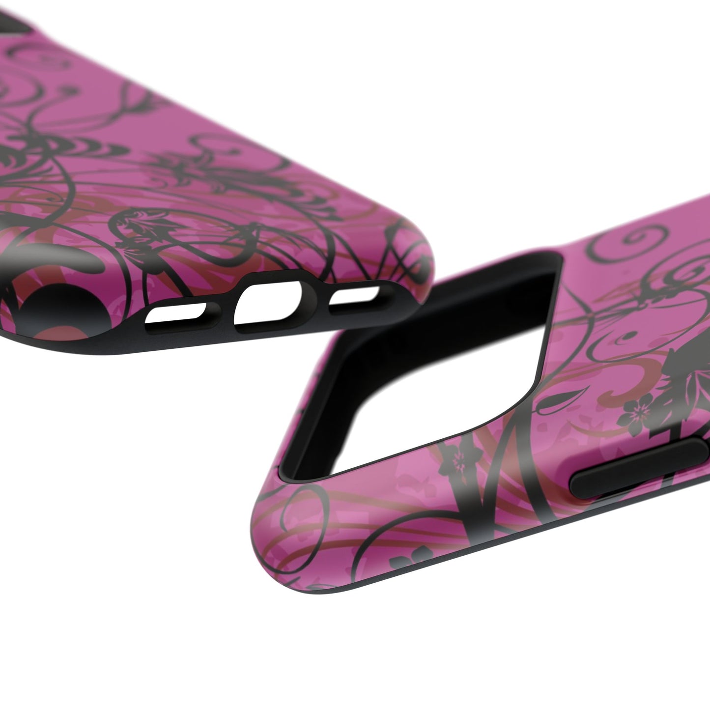 Midnight Petals Tough iPhone Case