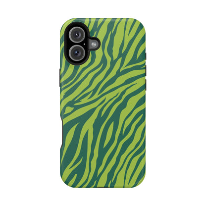 Green Zebra MagSafe Tough iPhone Case