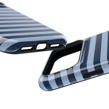 Blue Stripes MagSafe Tough iPhone Case