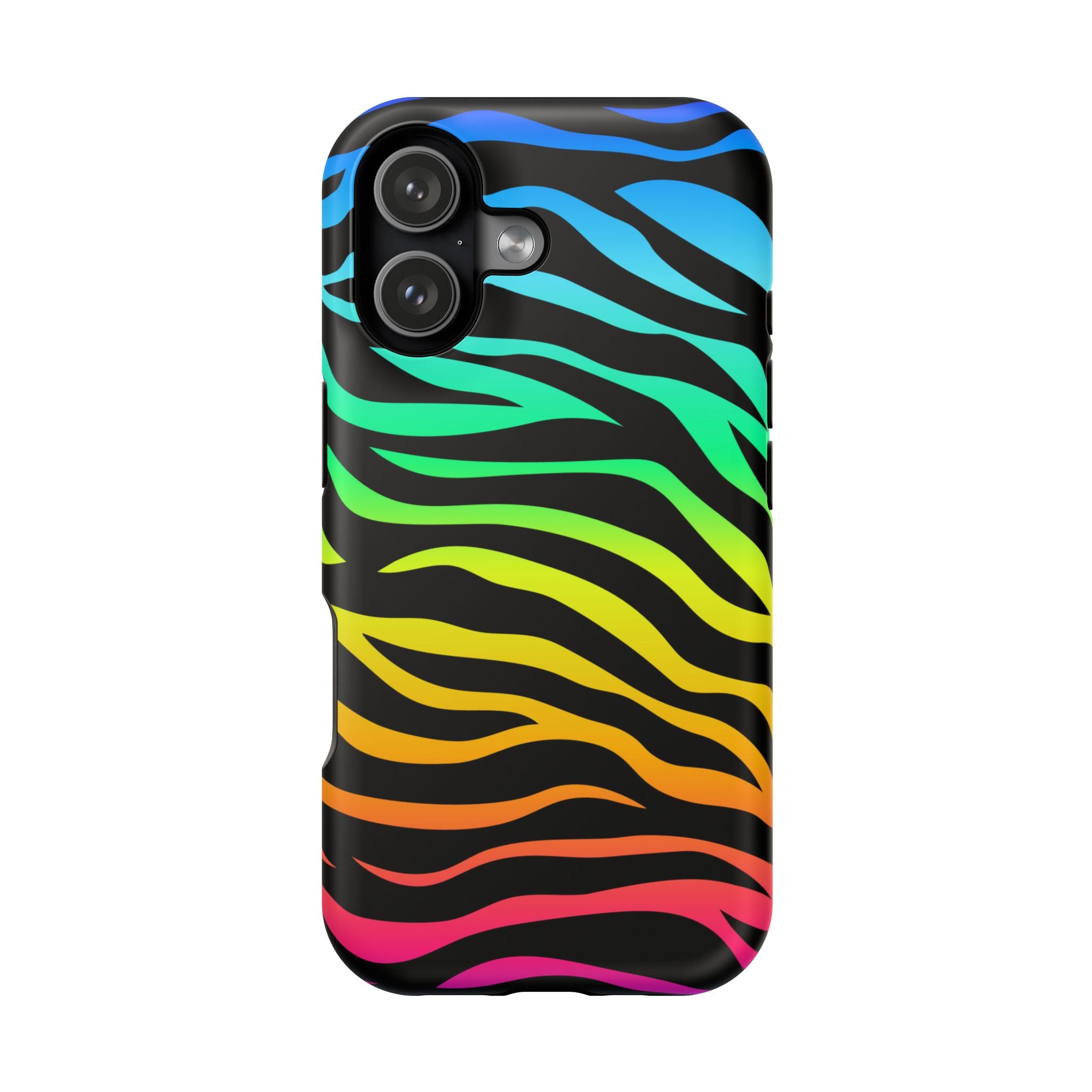 Neon Stripes Tough iPhone Case