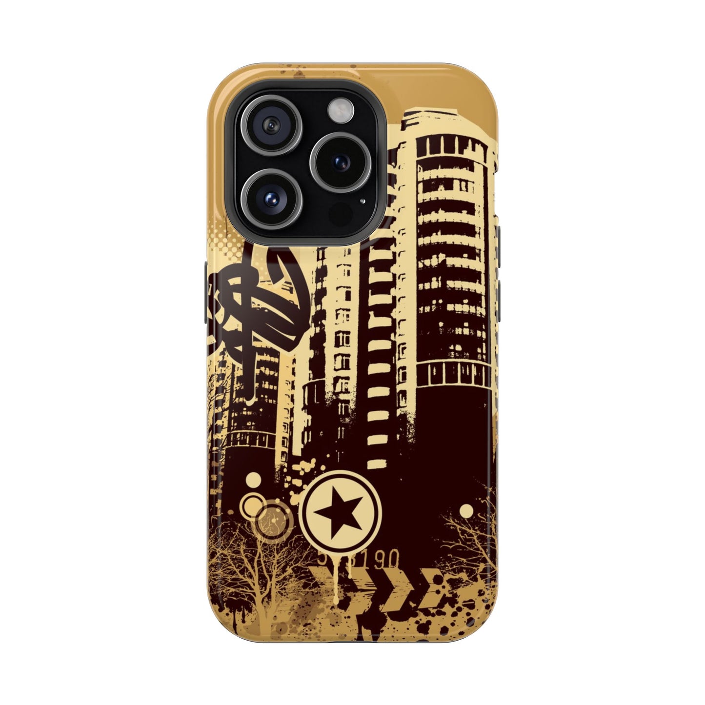 Brown City Tough iPhone Case