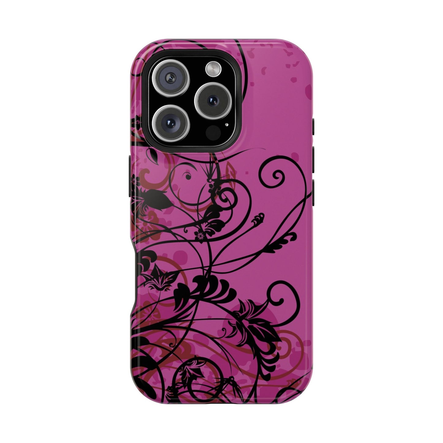 Midnight Petals Tough iPhone Case