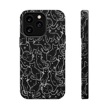 Black Cats MagSafe Tough iPhone Case