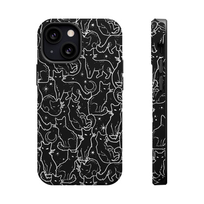Black Cats MagSafe Tough iPhone Case