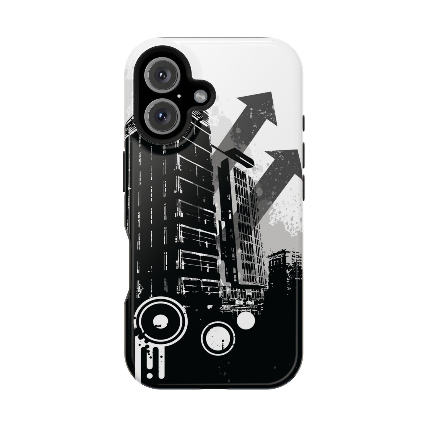 Monochrome City Tough iPhone Case
