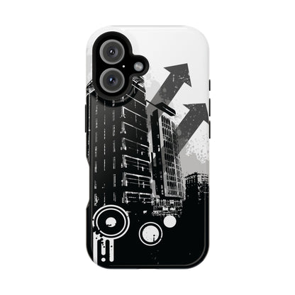 Monochrome City Tough iPhone Case