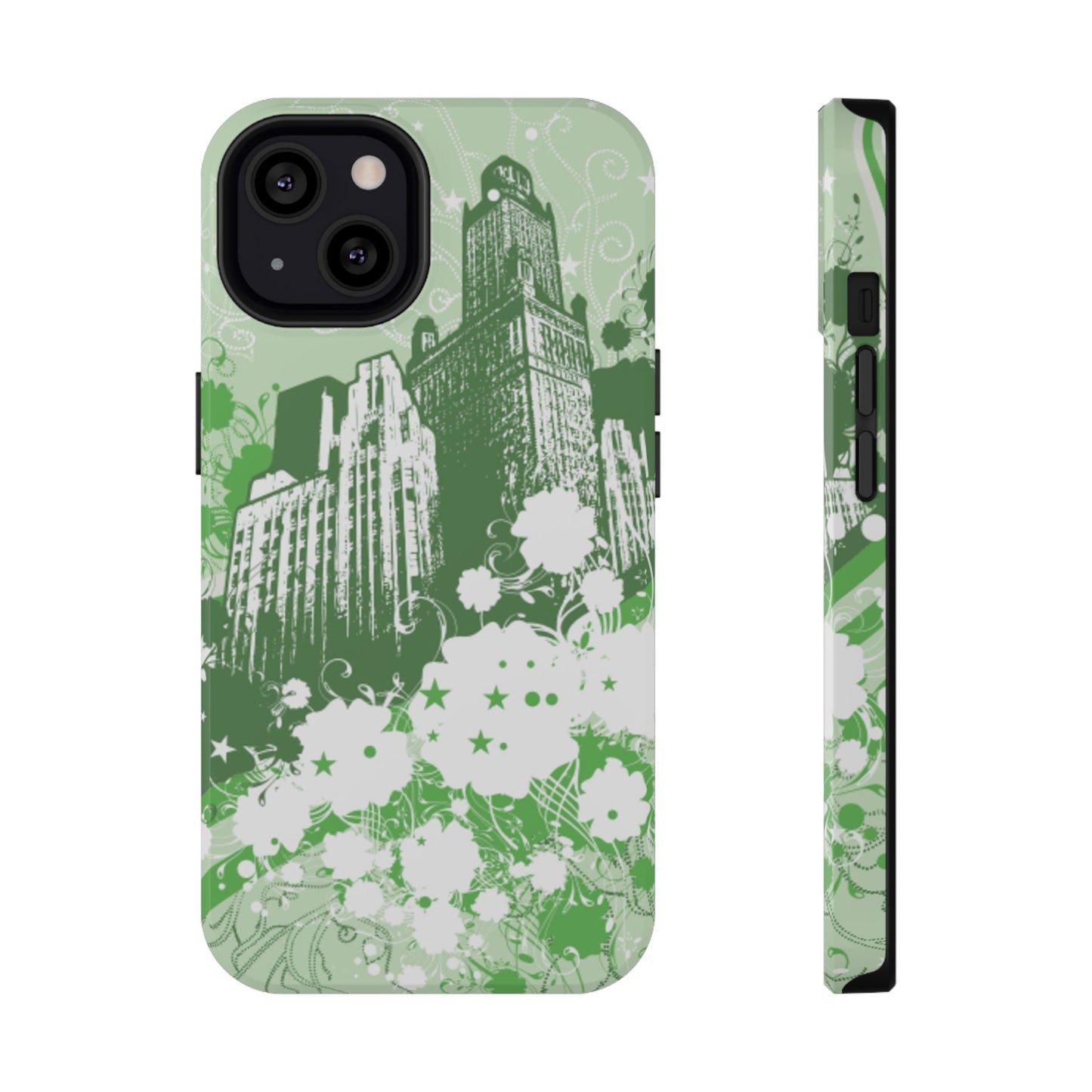 Green City Tough iPhone Case