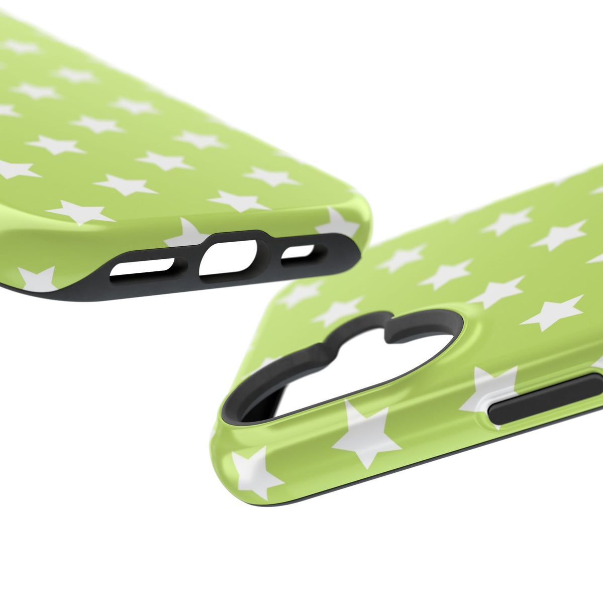 Green Stars MagSafe Tough iPhone Case