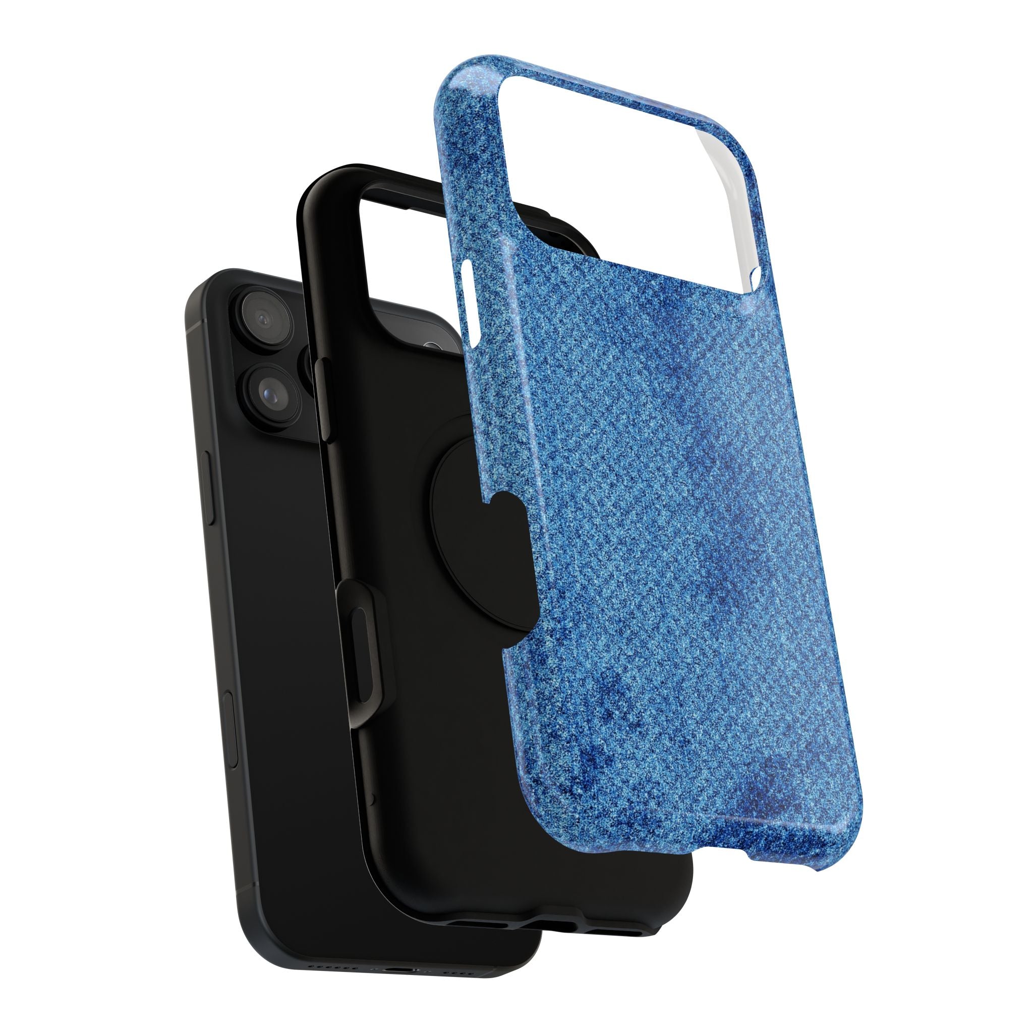 Blue Denim Tough iPhone Case