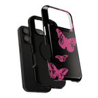 Pink Butterflies Tough iPhone Case