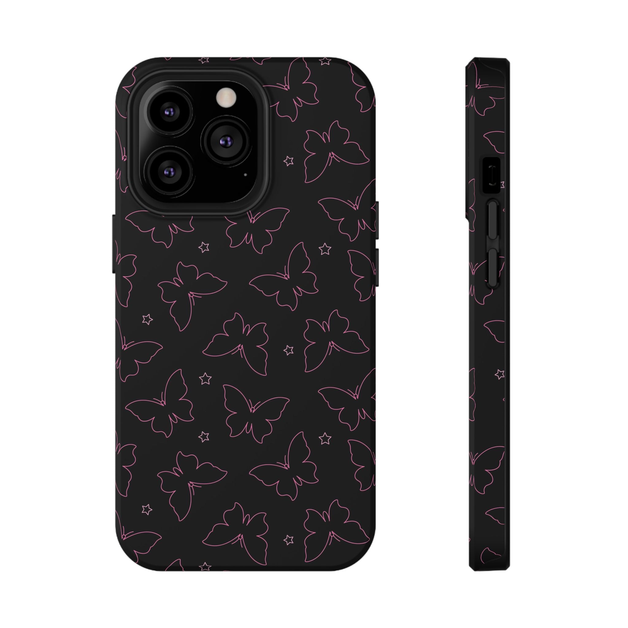 Midnight Flutter Tough iPhone Case