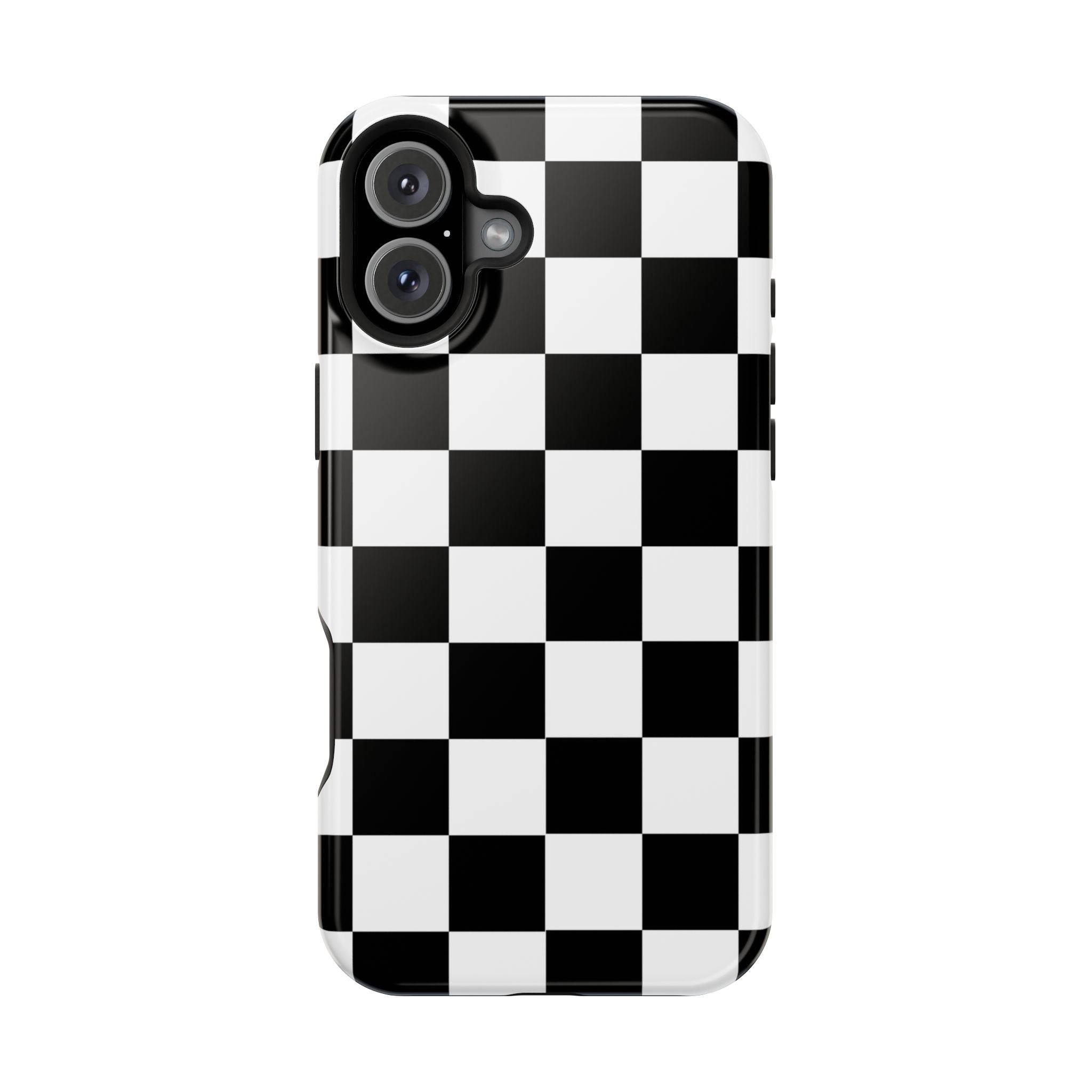Black Grid Tough iPhone Case