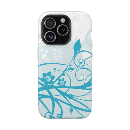 Blue Bloom Tough iPhone Case