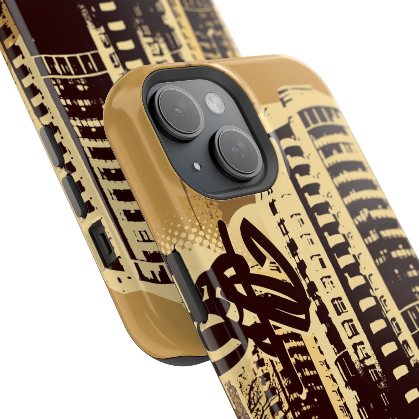 Brown City Tough iPhone Case