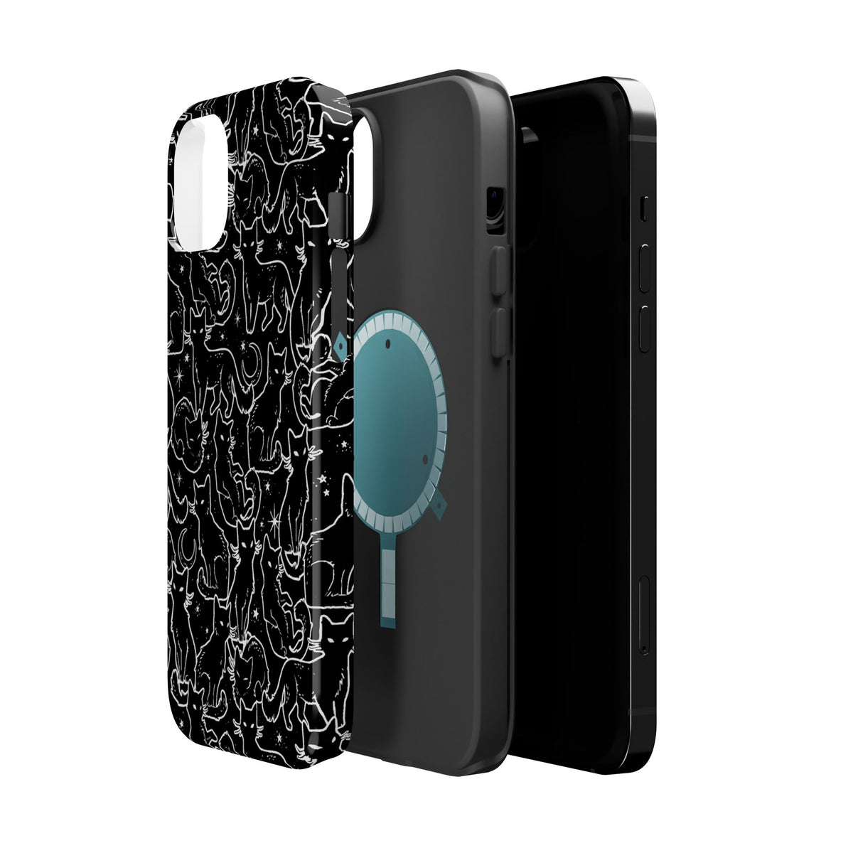 Black Cats MagSafe Tough iPhone Case
