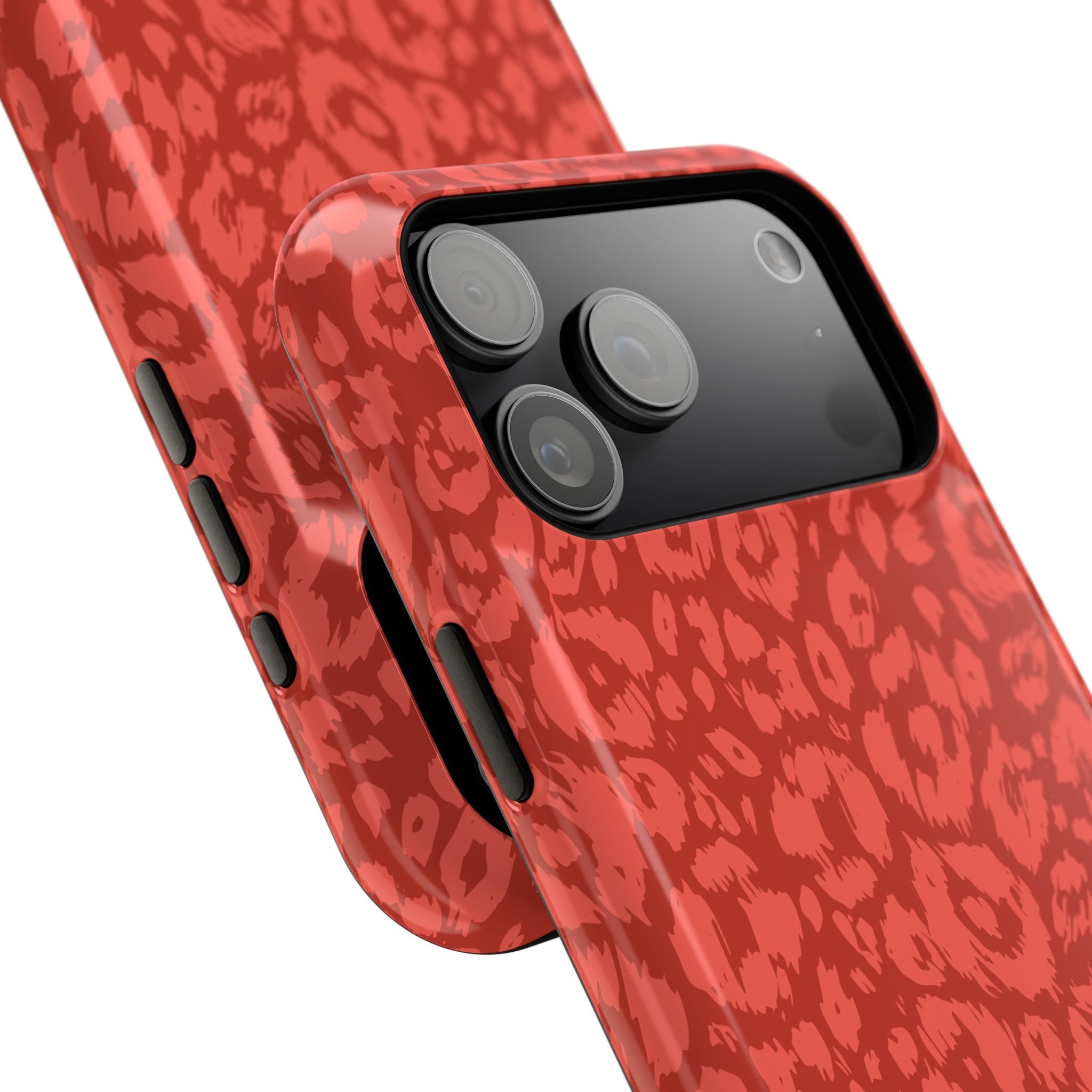 Red Leopard Tough iPhone Case