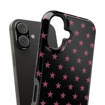 Burgundy Stars MagSafe Tough iPhone Case