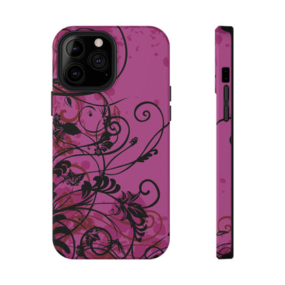 Midnight Petals Tough iPhone Case
