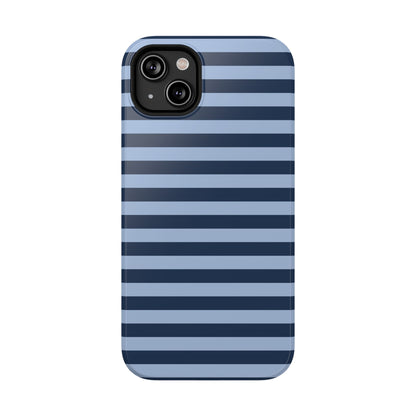 Blue Stripes MagSafe Tough iPhone Case