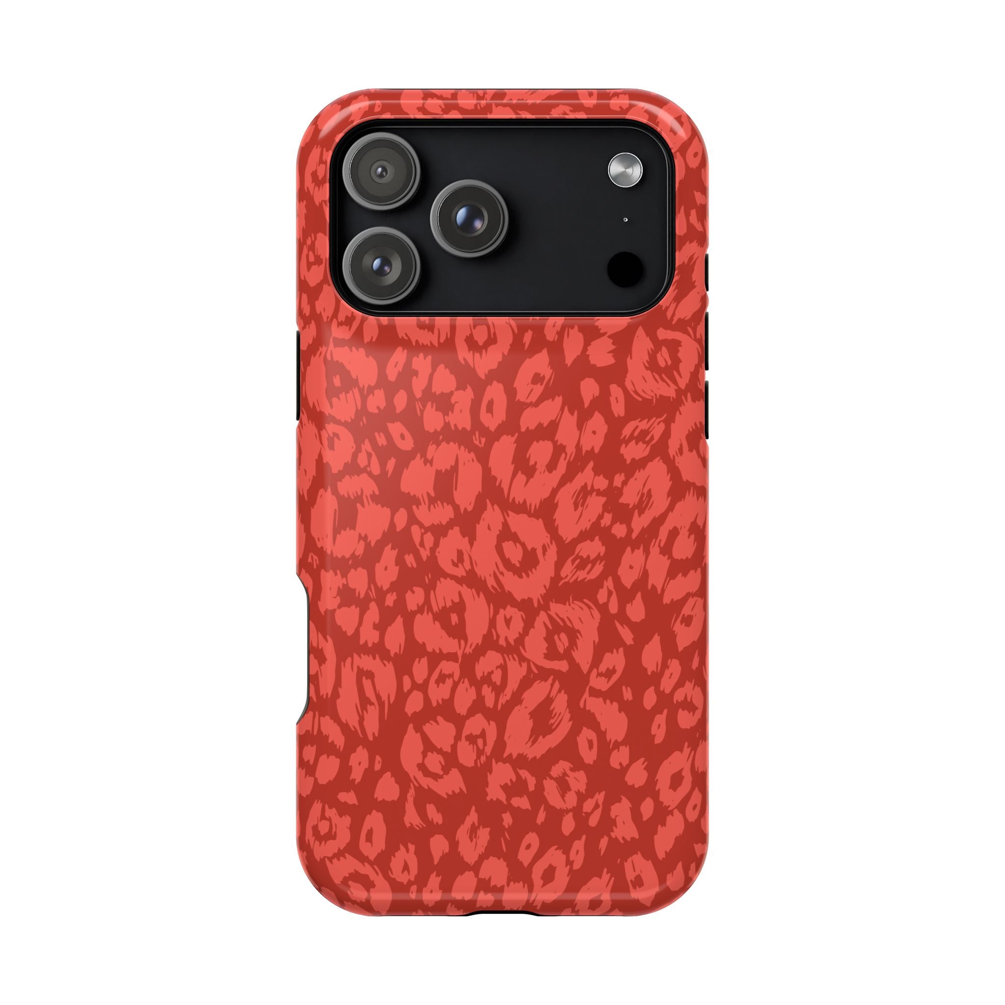 Red Leopard Tough iPhone Case