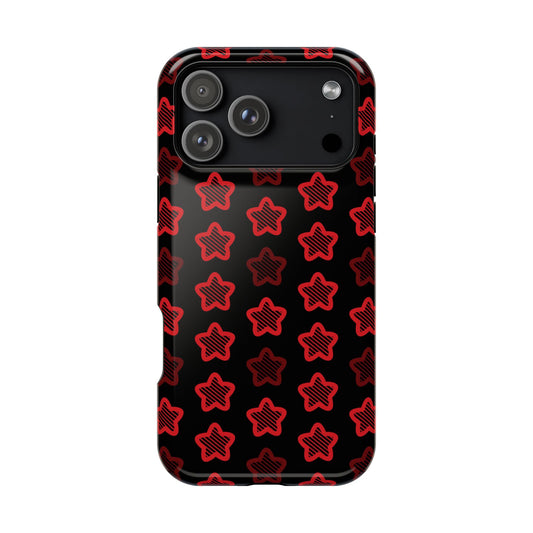Red Stars MagSafe Tough iPhone Case