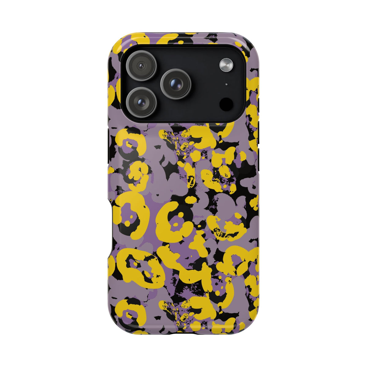 Yellow Leopard MagSafe Tough iPhone Case