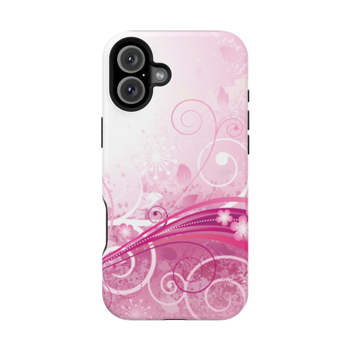 Pink Flowers Tough iPhone Case