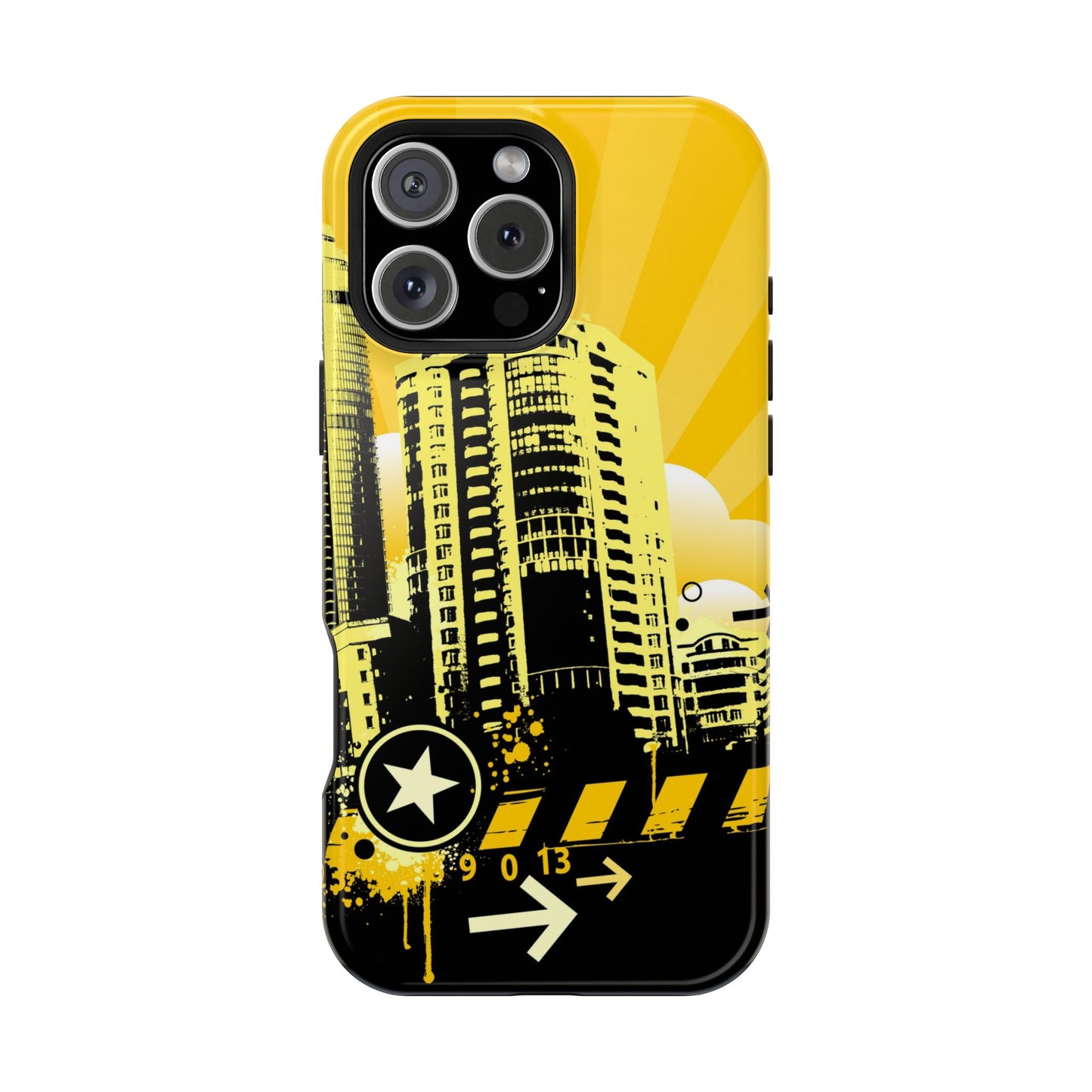 Yellow City Tough iPhone Case
