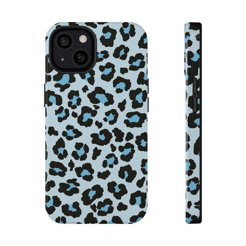 Blue Leopard Tough iPhone Case