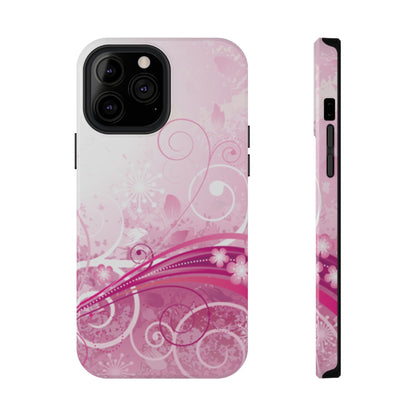 Pink Flowers Tough iPhone Case