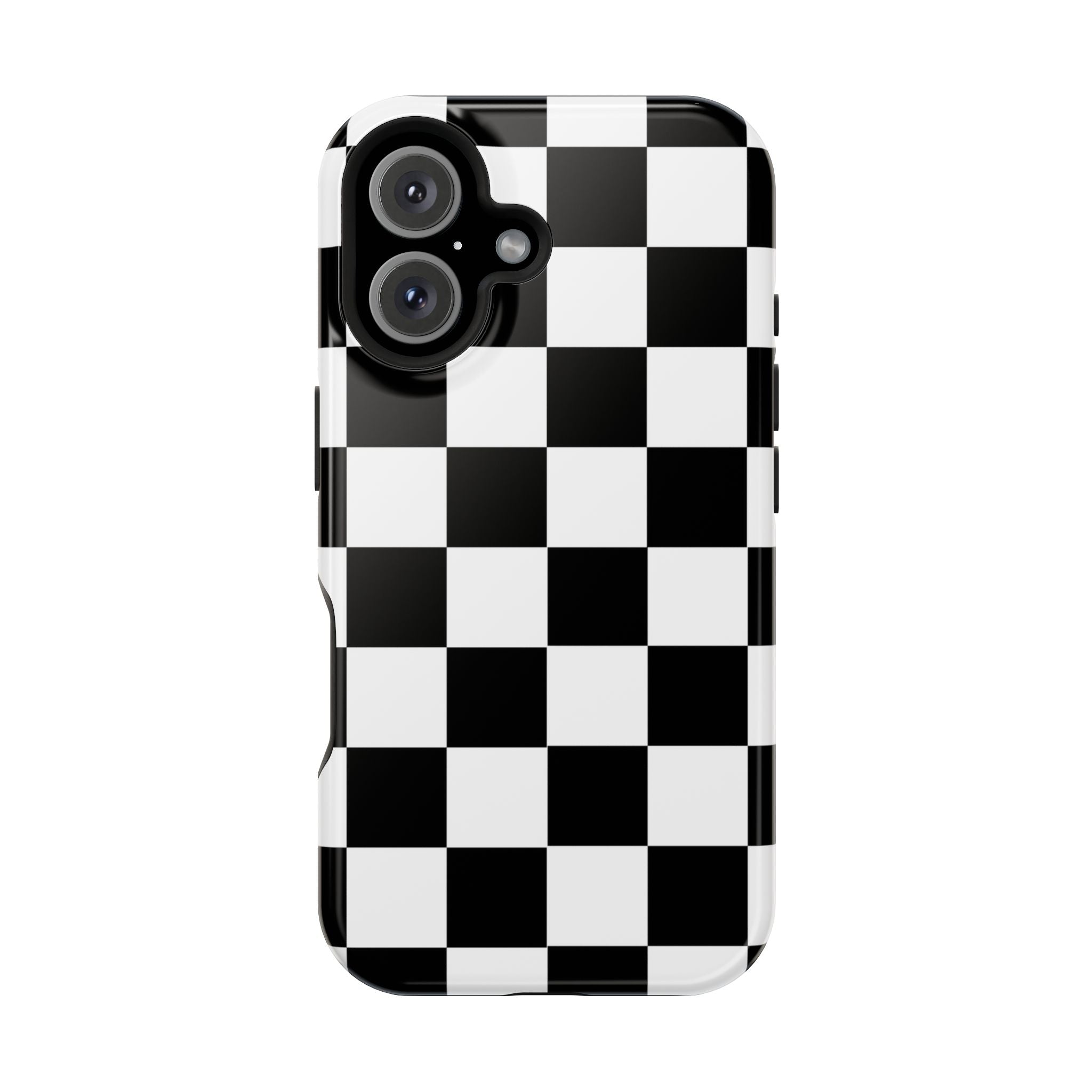 Black Grid Tough iPhone Case