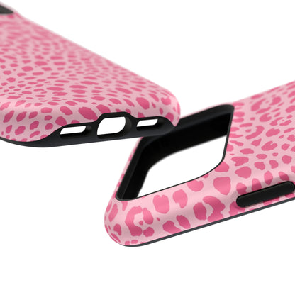 Light Pink Leopard MagSafe Tough iPhone Case