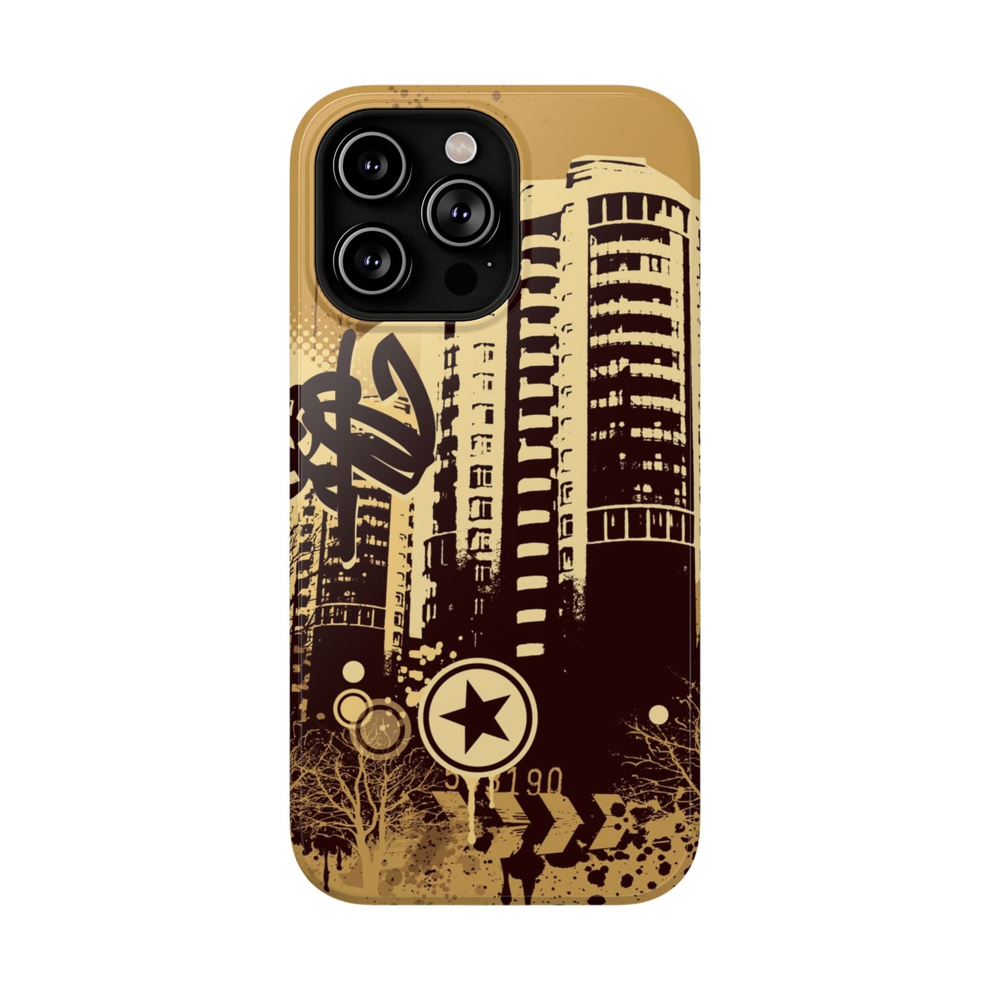Brown City Tough iPhone Case