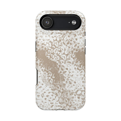 White Leopard MagSafe Tough iPhone Case
