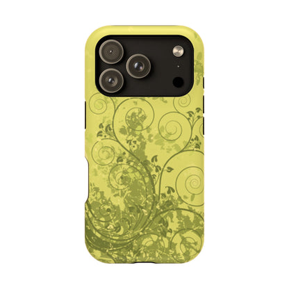Green Bloom Tough iPhone Case